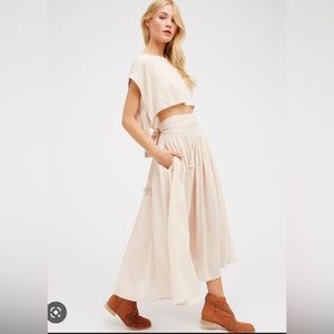 Free People Sundown Skirt Set - light peach (limited color)